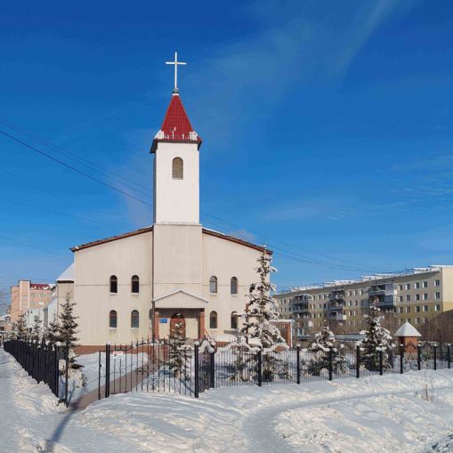 Kostol Jakutsk V Zime 3
